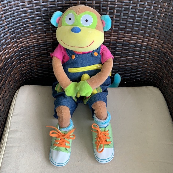 ALEX Discover Learn To Dress Monkey & Kids Sandles - Picture 3 of 16